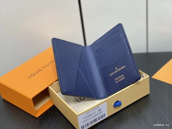 WIS cm VUITTON Organizer-7.5*11.1*1 LOUIS Pocket 1026
